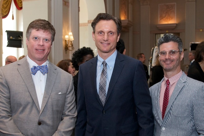 Tony Goldwyn with Evan Shapiro (Right) and Dr. Jeffrey P. Jones (Left) at the 73rd Annual Peabody Awards reception in June 2014