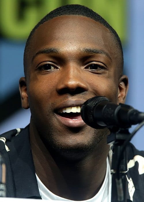 Tosin Cole speaking at the 2018 San Diego Comic-Con International