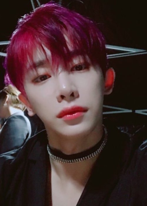 Wonho in an Instagram selfie as seen in November 2017