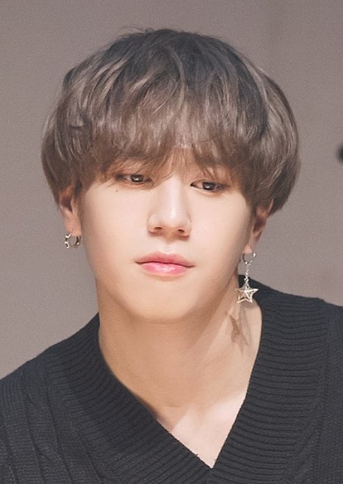 Yugyeom during an event in December 2017