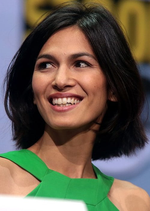 Élodie Yung speaking at the 2017 San Diego Comic-Con International