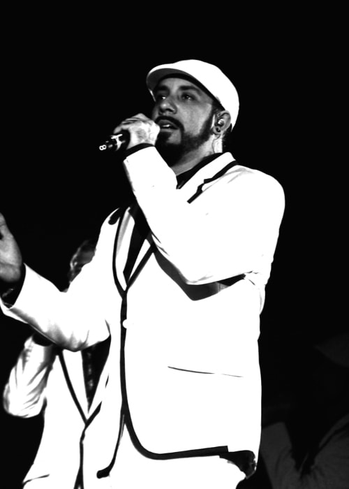 AJ McLean during one of his performances