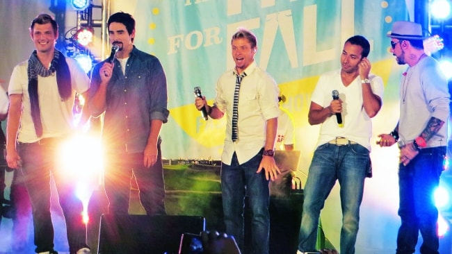 Backstreet Boys as seen while performing at Old Navy Fit For Fall Fashion Show in September 2012