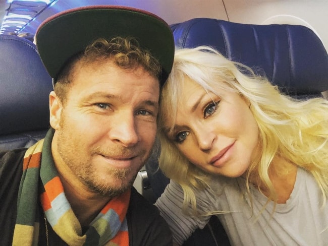 Brian Littrell in a selfie with Leighanne Wallace