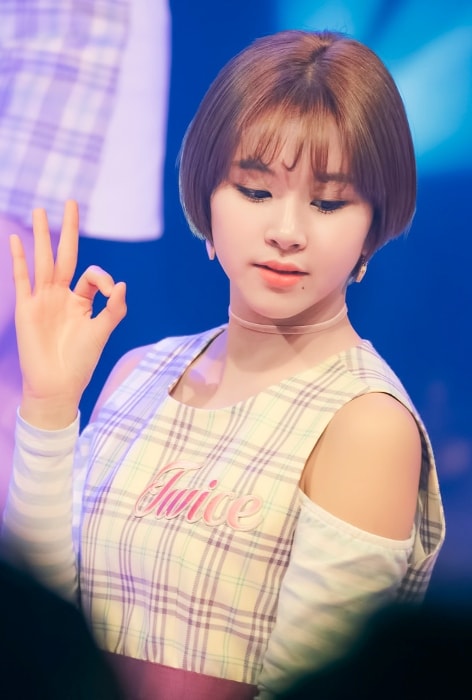 Chaeyoung as seen at Twice Sudden Attack Fan Meeting in March 2017