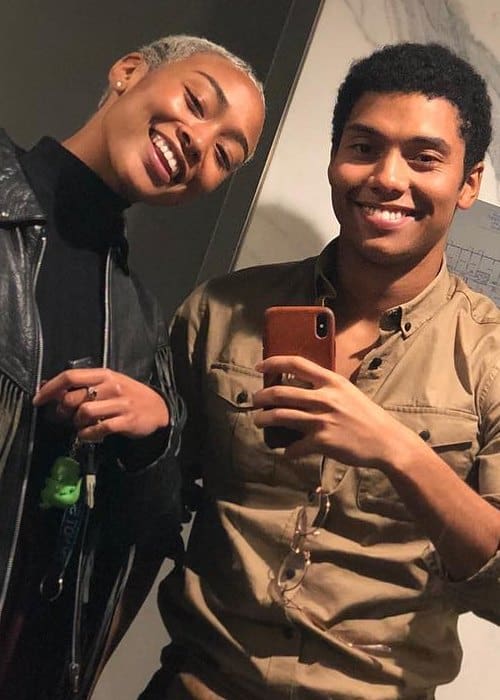 Chance Perdomo and Tatiana Gabrielle Hobson in a selfie in December 2018