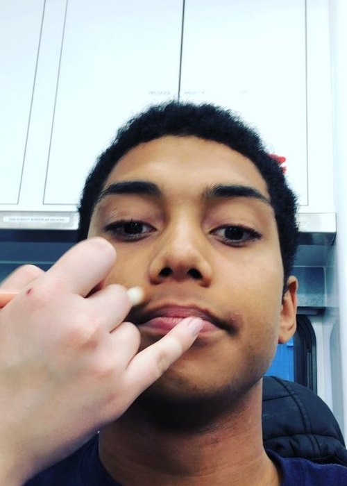 Chance Perdomo in an Instagram selfie as seen in December 2018