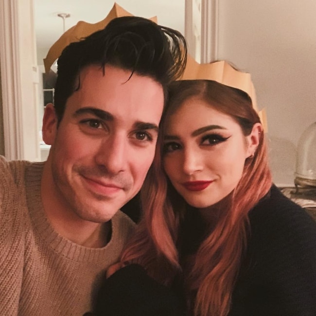 Chrissy Costanza with Cameron Hurley in December 2018