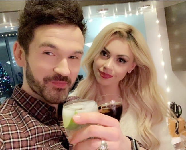 Colin Cloud and Chloe Louise Crawford in a selfie in December 2018