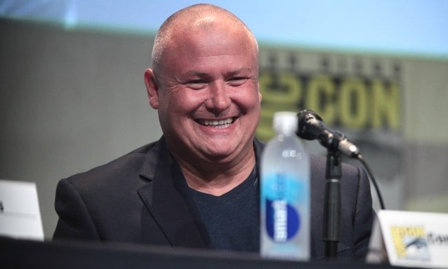 Conleth Hill smiling during the 2015 San Diego Comic-Con International for 'Game of Thrones' in July 2015