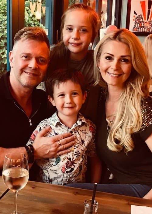 Darren Day with his family as seen in June 2018