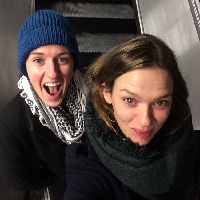 Elise Crombez (Right) in a selfie with Martica in December 2016