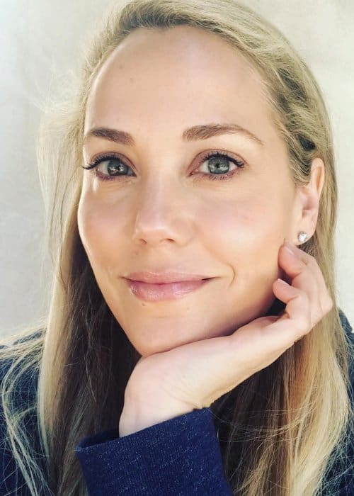 Elizabeth Berkley in an Instagram selfie as seen in April 2018