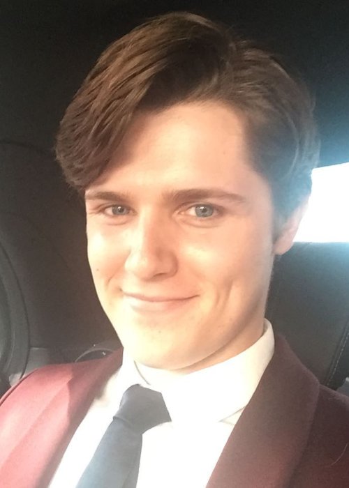 Eugene Simon in a selfie in April 2017