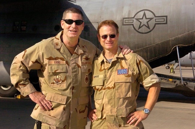 Gary Sinise (Right) with USAF General Robin Rand (Ret.)