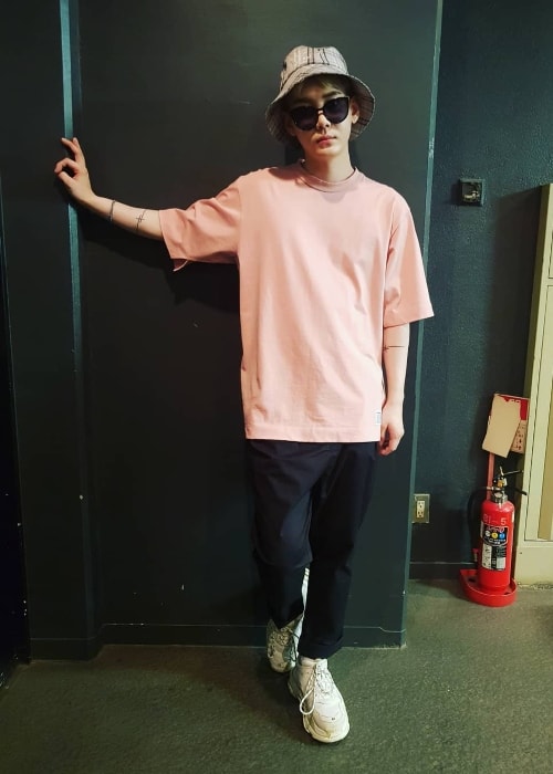 Gunwoo as seen in July 2018