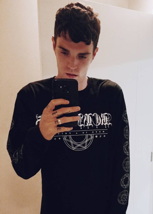 Josh Beech in a selfie in March 2017