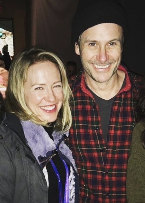 Josh Hamilton with Amy Hargreaves at Sundance Film Festival in January 2018