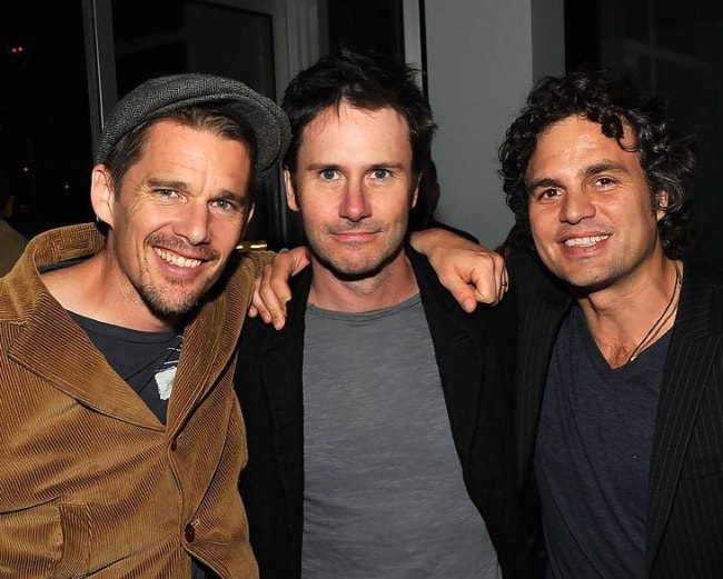 Josh Hamilton with Ethan Hawke (Left) and Mark Ruffalo (Right)