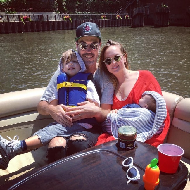 Kaylee DeFer boating down the Chicago River with her family in July 2017