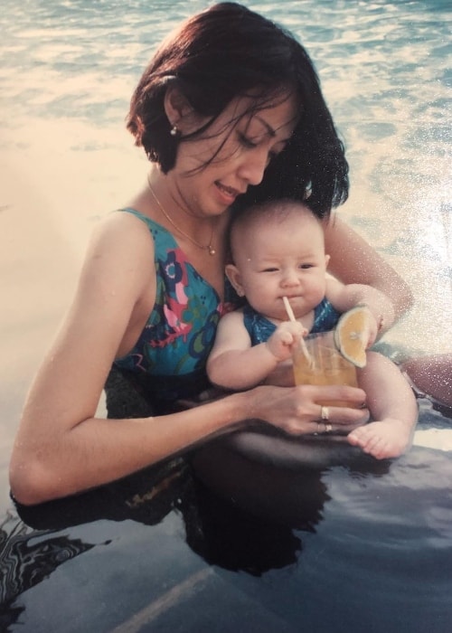 Kimberly Ryder with her mother in a picture from her childhood days