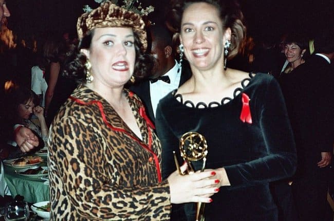 Laurie Metcalf (Right) and Rosie O'Donnell as seen in August 1992