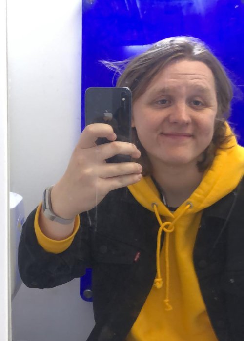 Lewis Capaldi in a selfie in August 2018