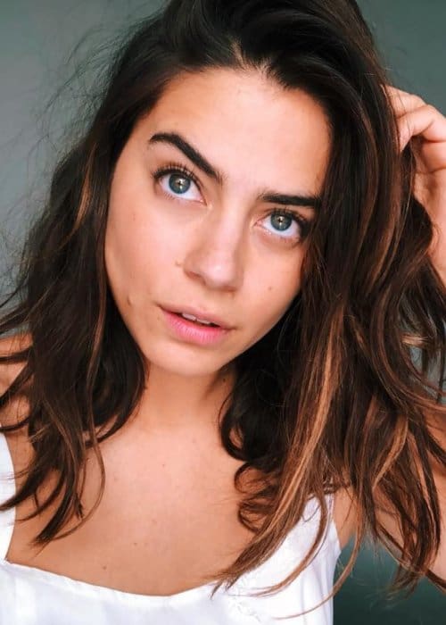 Lorenza Izzo in a selfie in April 2018