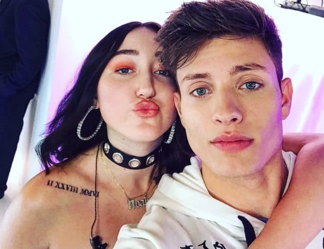 Matt Rife and Noah Cyrus in a selfie in October 2017