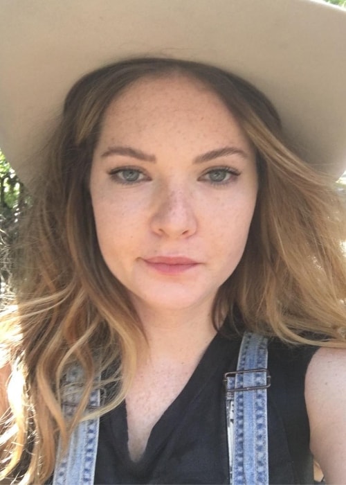 Meghann Fahy in a selfie in July 2017