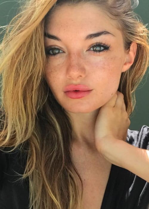 Monica Ollander in an Instagram selfie as seen in August 2017