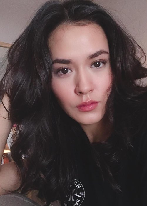 Raisa Andriana in a selfie in August 2018