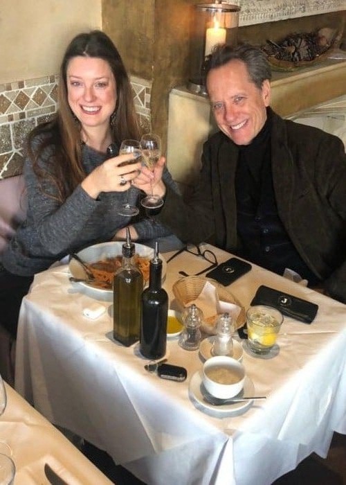 Richard E. Grant with his daughter as seen in January 2019