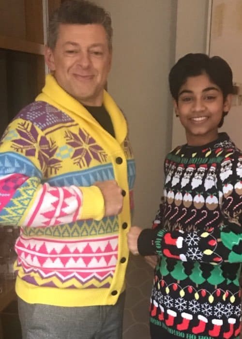 Rohan Chand (Right) and Andy Serkis as seen in December 2018