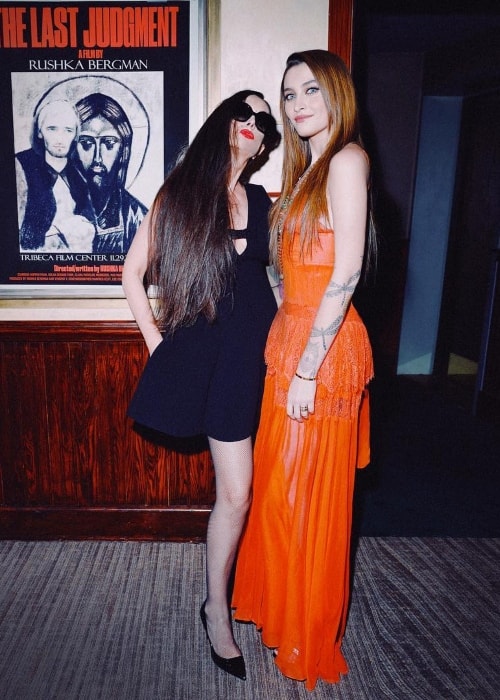 Rushka Bergman (Left) with Paris Jackson at Tribeca Film Center in November 2018