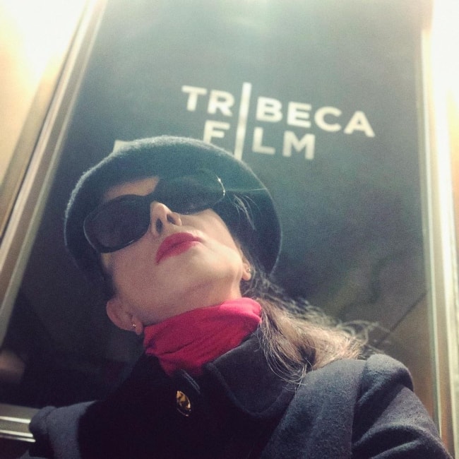 Rushka Bergman in a selfie in New York in November 2018