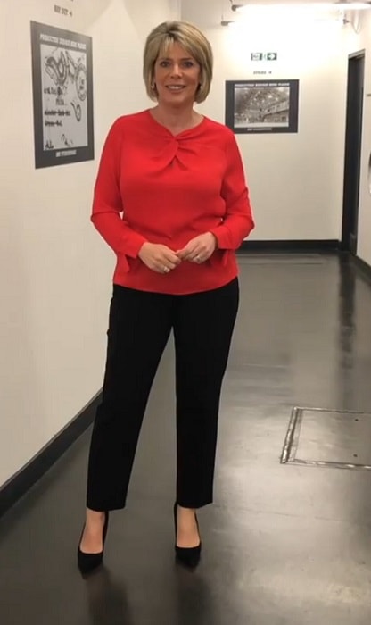 Ruth Langsford showing off her outfit on Instagram in September of 2018