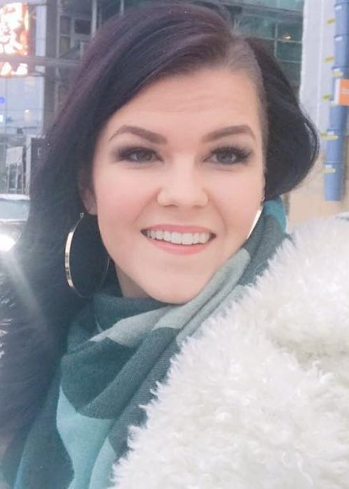 Saara Aalto in an Instagram selfie as seen in February 2018