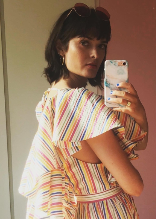 Sam Rollinson in a selfie on May 22, 2018