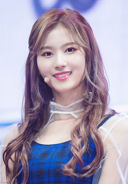 Sana as seen in a showcase in October 2017