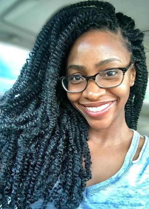 Teyonah Parris in a selfie in May 2018