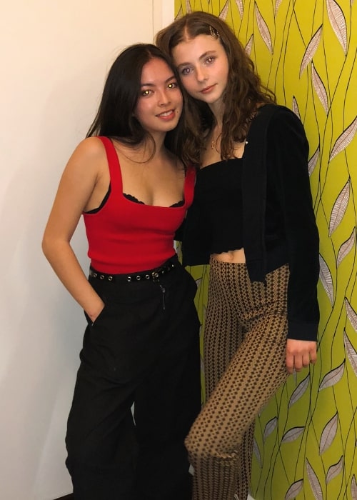 Thomasin McKenzie (Right) with Stephanie in September 2018