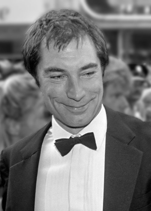 Timothy Dalton at the premiere of The Living Daylights in July 1987