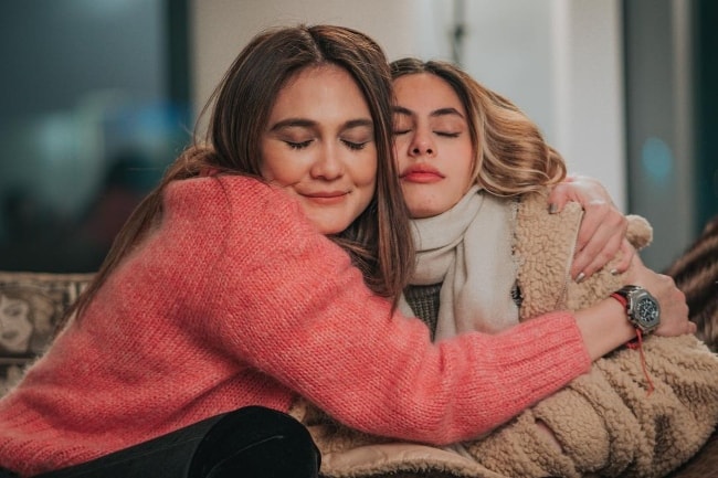 Valerie Teresa Thomas (Right) with Luna Maya in December 2018