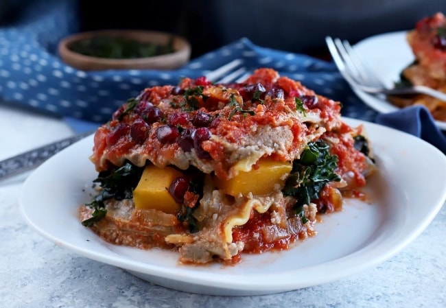 Vegan Butternut Squash & Kale Lasagne by Sassy Gregson-Williams