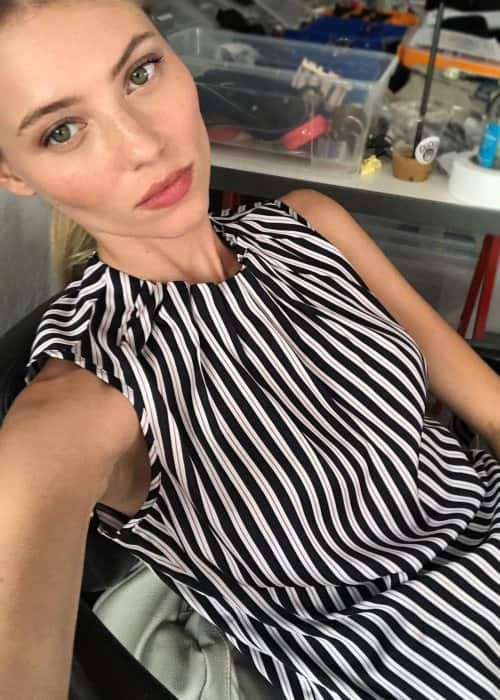 Vika Falileeva in a selfie as seen in October 2018