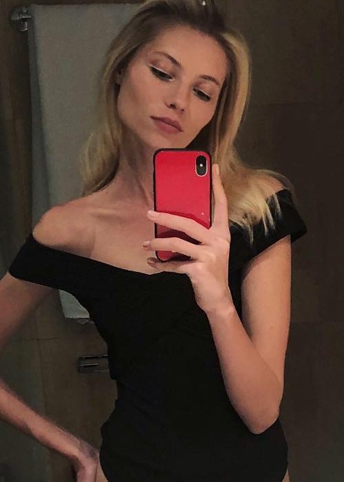 Vika Falileeva in a selfie in April 2018
