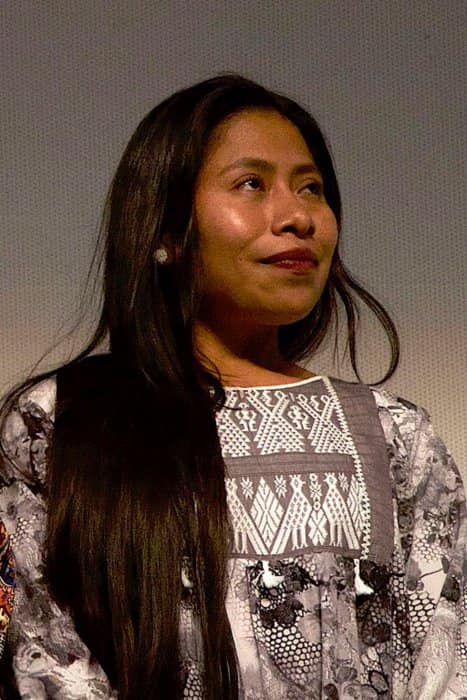 Yalitza Aparicio during an event in December 2018