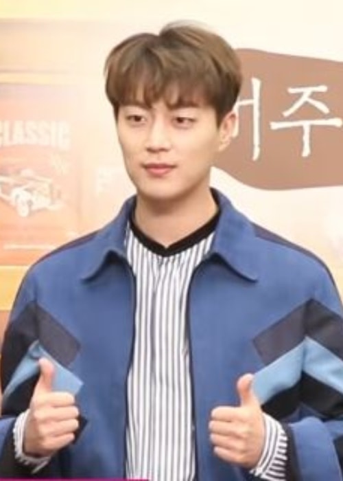 Yoon Doo-joon as seen during a press conference in February 2017