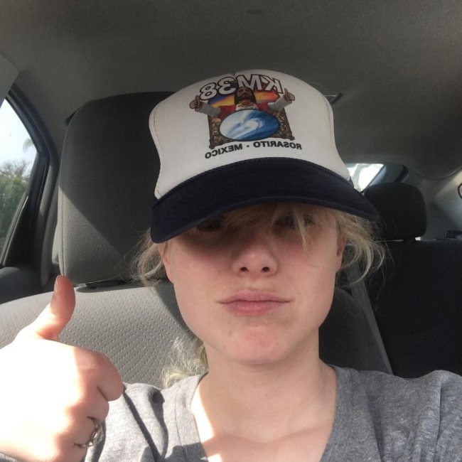 Laura Slade Wiggins in a selfie in April 2018